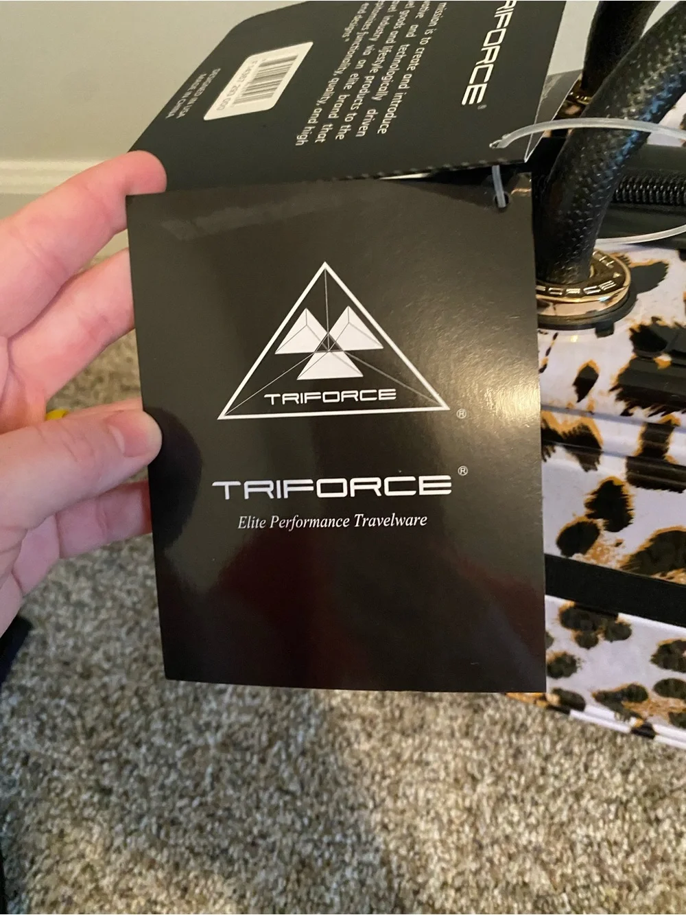 Triforce Elite Performance Travelware Leopard Print Makeup Bag / Suitcase NWT